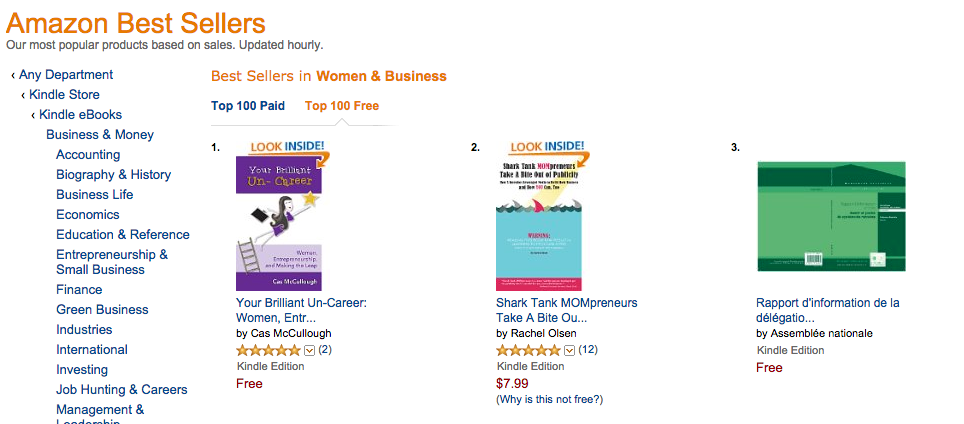 number 1 bestseller women in business